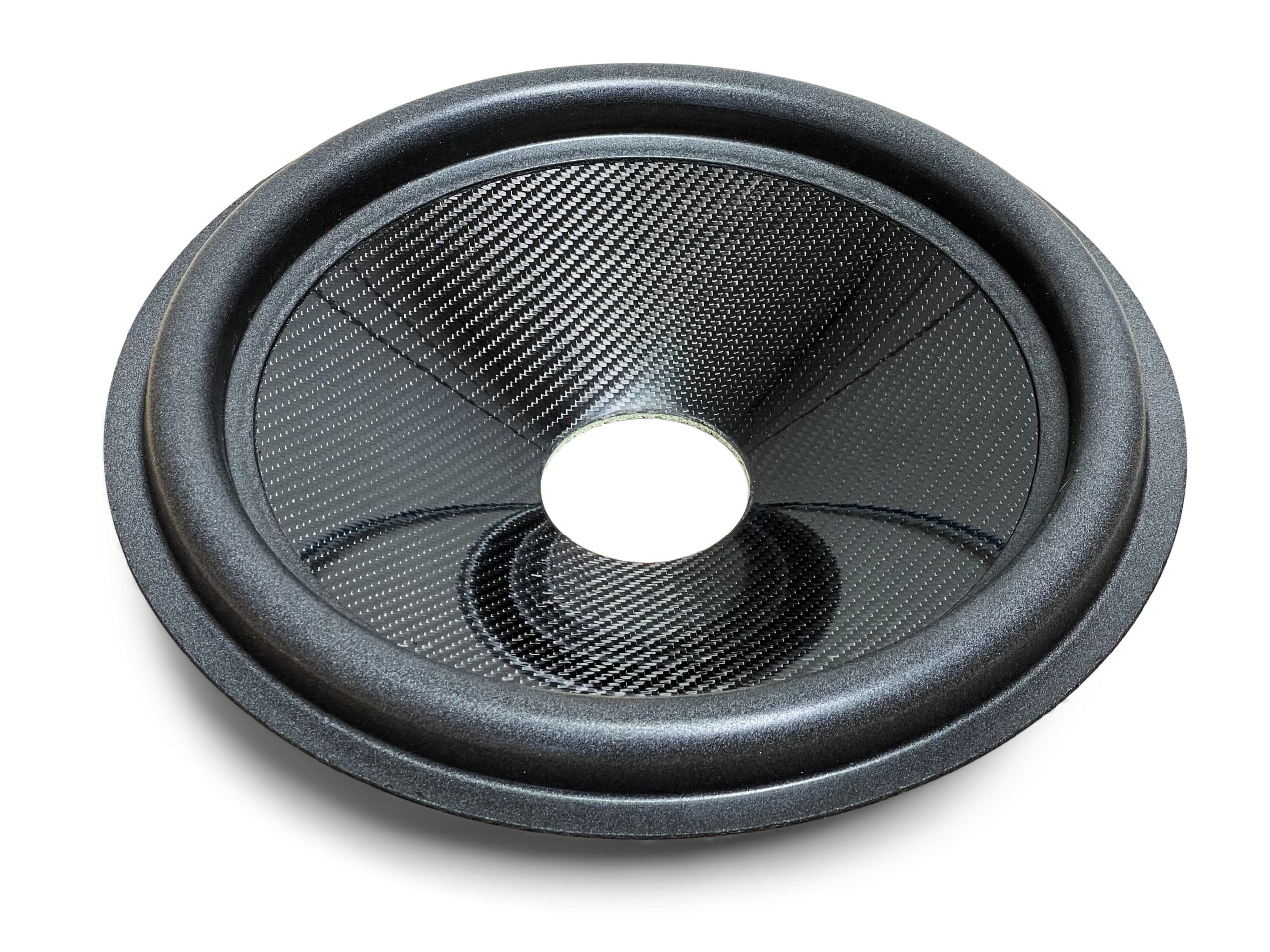 15″ Carbon Fiber Subwoofer Cone - U Roll - 3″ Opening