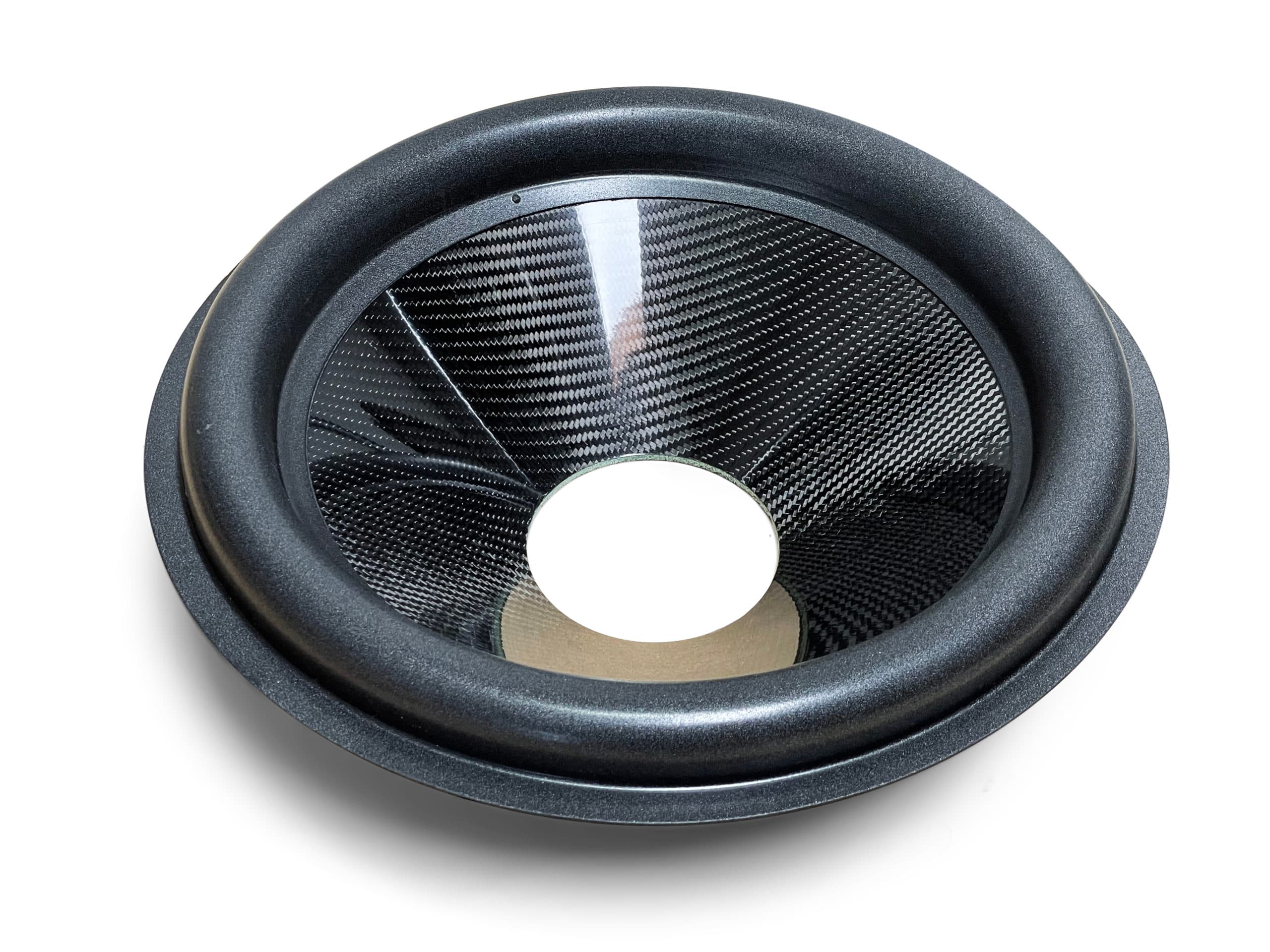 15″ Carbon Fiber Subwoofer Cone - Big Roll - 4″ Opening