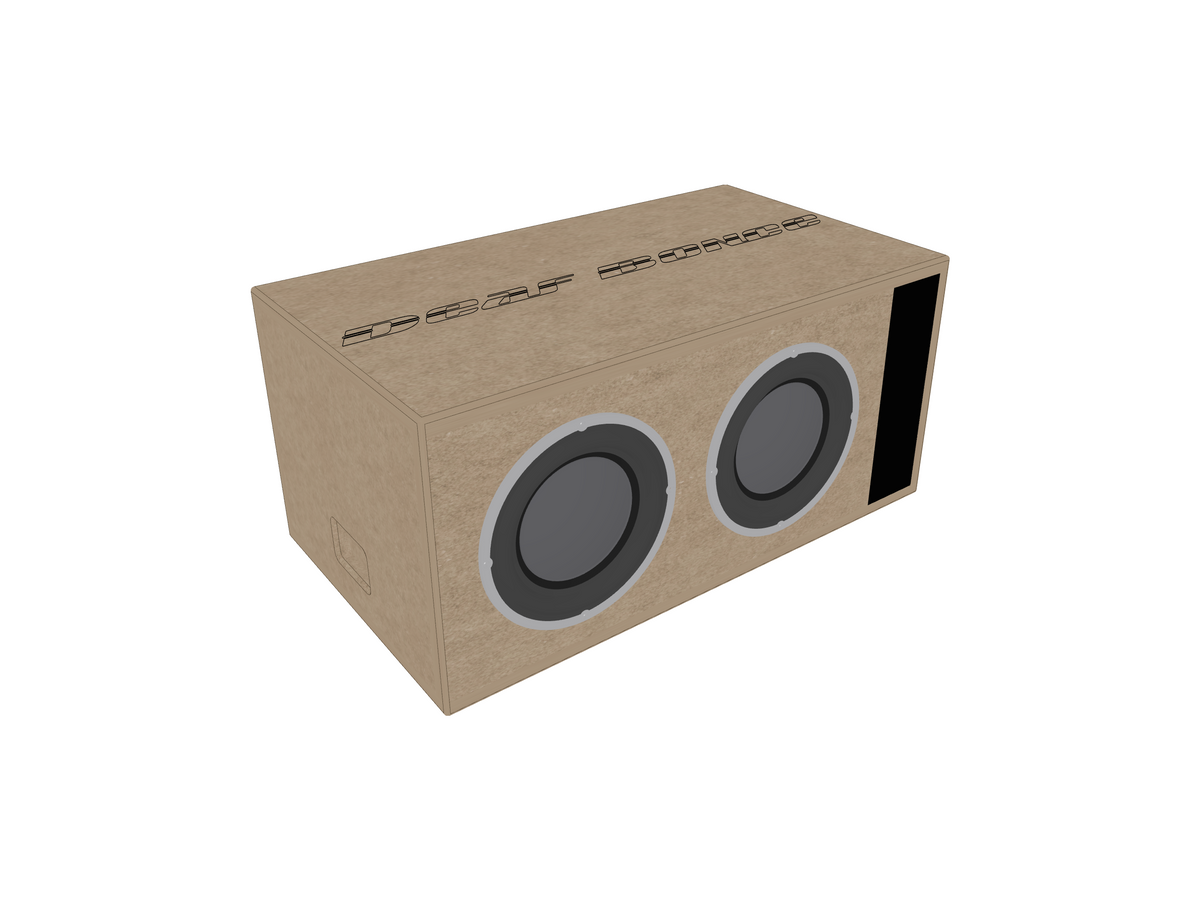Deaf Bonce Dual 12" 3512R MDF Ported Enclosure