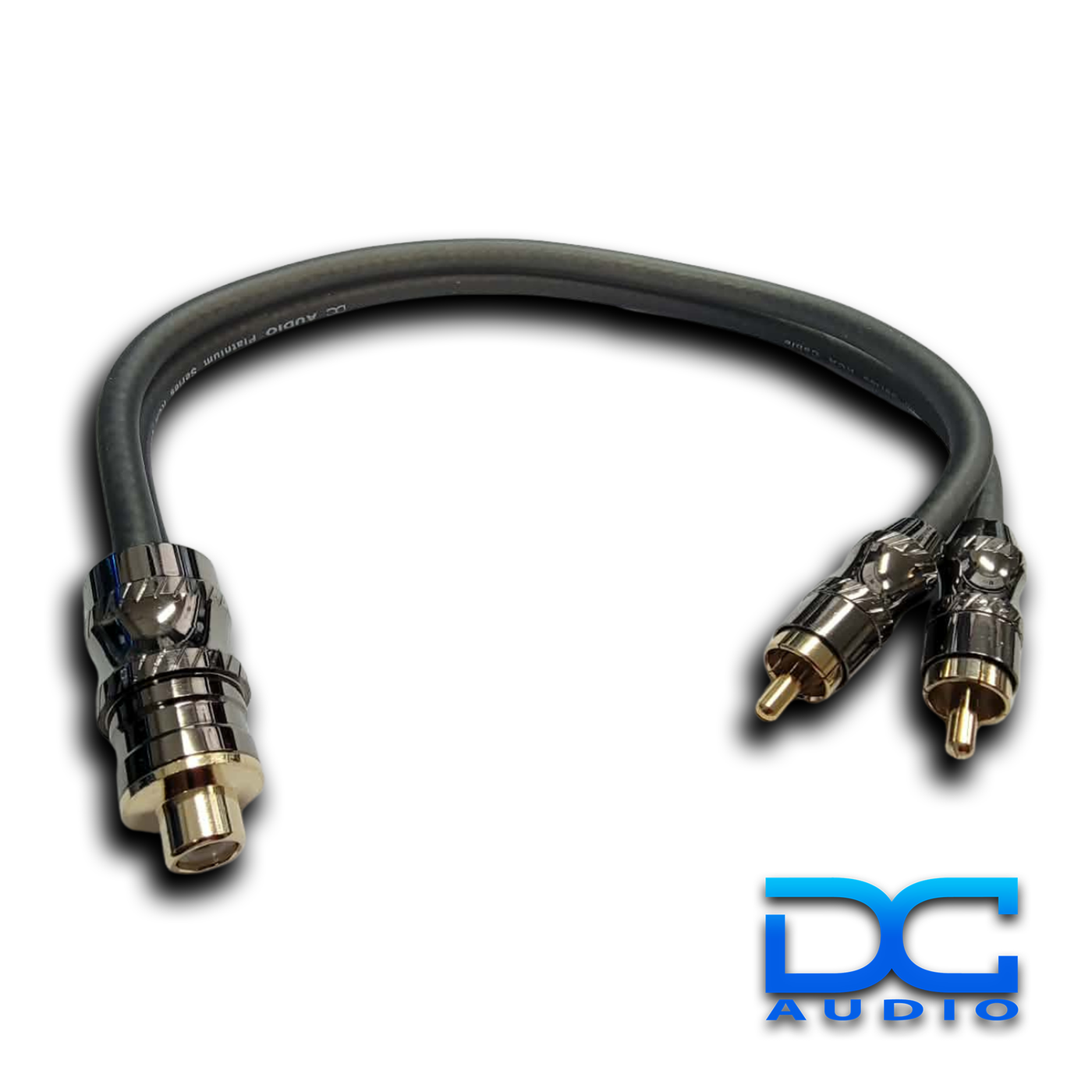 DC Audio Platinum Series RCA's 1F-2M Y Connector