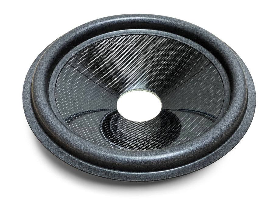15″ Carbon Fiber Subwoofer Cone - U Roll - Shallow Cone Body - 3″ Opening image 0