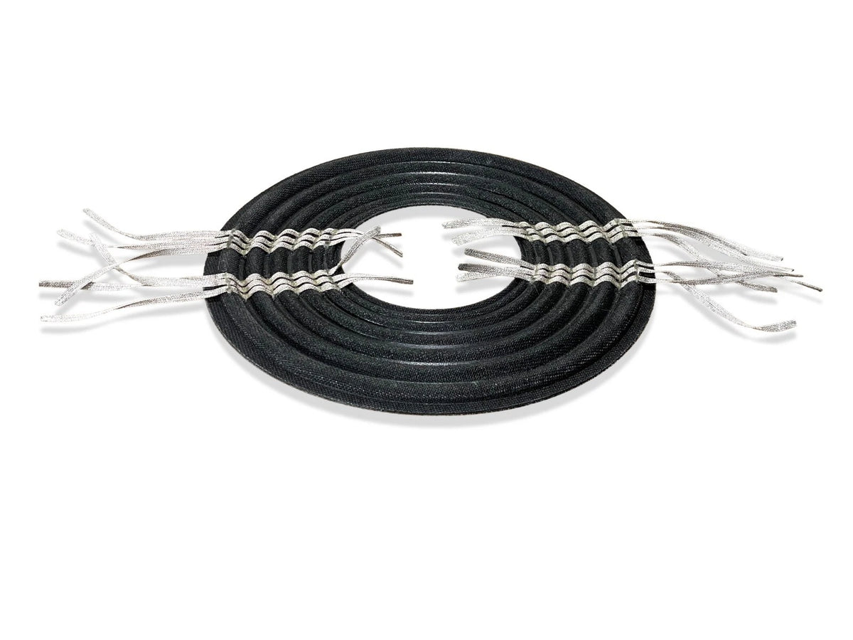 10 inch by 4 inch Nomex progressive roll dual-layer subwoofer spider pack with triple flat leads