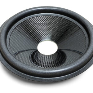 15″ Carbon Fiber Subwoofer Cone - U Roll - Shallow Cone Body - 3″ Opening